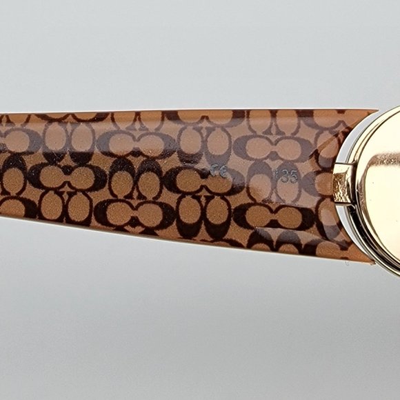 Coach Rosa 583 Tortoise Changeable Temple Icon Eyeglasses Frame w Case 52-17-135 - Picture 8 of 16